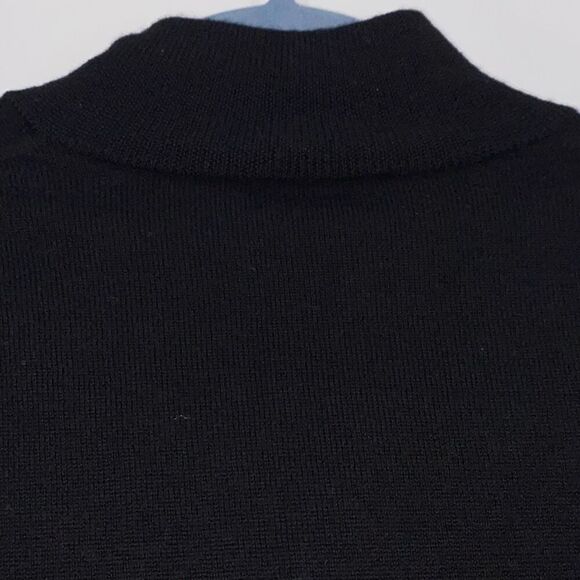 Jos A Bank Men's Traveler 1/4 Zip Merino Wool Pullover Sweater Black Size Large - Picture 5 of 13